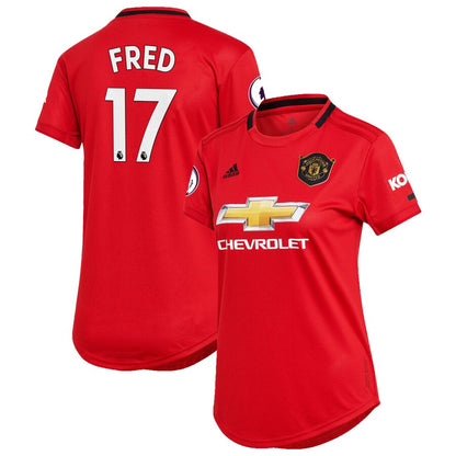 Fred Manchester United adidas Women's 2019/20 Home Replica Player Jersey – Red