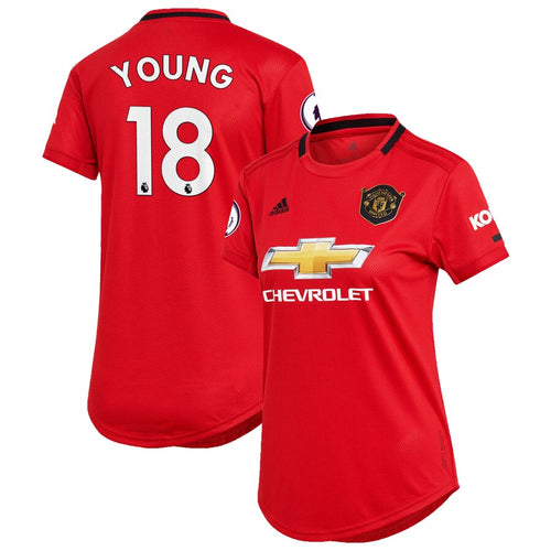 Ashley Young Manchester United adidas Women's 2019/20 Home Replica Player Jersey – Red