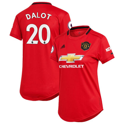 Diogo Dalot Manchester United adidas Women's 2019/20 Home Replica Player Jersey – Red