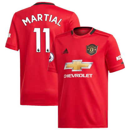 Anthony Martial Manchester United adidas Youth 2019/20 Home Replica Player Jersey – Red