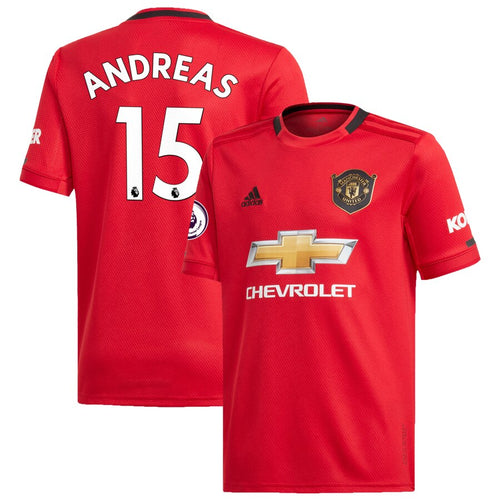 Andreas Pereira Manchester United adidas Youth 2019/20 Home Replica Player Jersey – Red