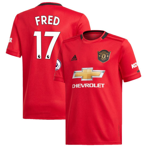 Fred Manchester United adidas Youth 2019/20 Home Replica Player Jersey – Red