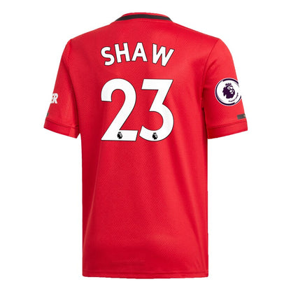 Luke Shaw Manchester United adidas Youth 2019/20 Home Replica Player Jersey – Red