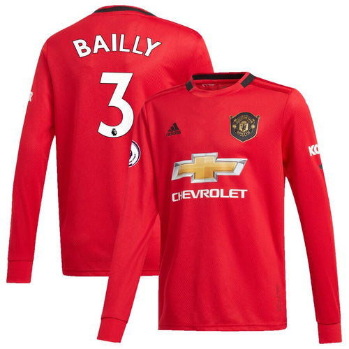 Eric Bailly Manchester United adidas Youth 2019/20 Home Replica Long Sleeve Player Jersey – Red