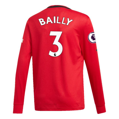 Eric Bailly Manchester United adidas Youth 2019/20 Home Replica Long Sleeve Player Jersey – Red
