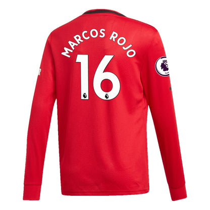 Marcos Rojo Manchester United adidas Youth 2019/20 Home Replica Long Sleeve Player Jersey – Red