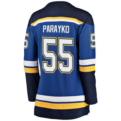 Colton Parayko St. Louis Blues  Branded Women's Home Premier Breakaway Player Jersey - Blue