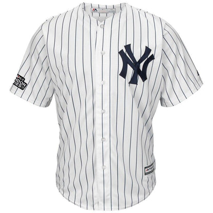 Gary Sanchez 24 New York Yankees White/Navy 2019 London Series Cool Base Player Jersey