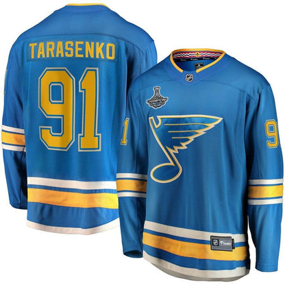 Vladimir Tarasenko St. Louis Blues Branded 2019 Stanley Cup Champions Alternate Breakaway Player Jersey - Blue
