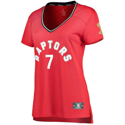 Kyle Lowry Toronto Raptors Women's 2019 NBA Finals Champions Fast Break Replica Player Jersey Red – Icon Edition