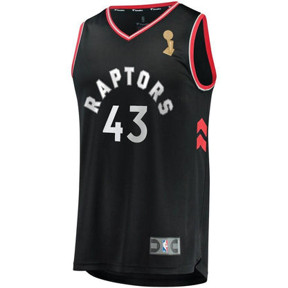 Pascal Siakam Toronto Raptors Youth Black 2019 NBA Finals Champions Fast Break Replica Player Jersey – Statement Edition
