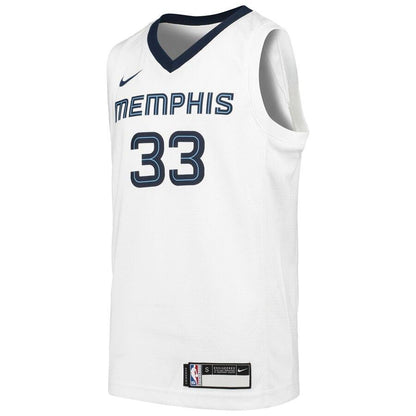 Marc Gasol Memphis Grizzlies Youth White Swingman Jersey - Association Edition