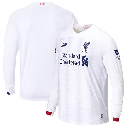 Liverpool New Balance 2019/20 Away Replica Long Sleeve Jersey – White