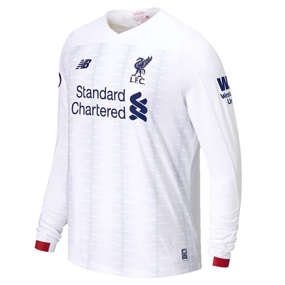 Liverpool New Balance 2019/20 Away Replica Long Sleeve Jersey – White