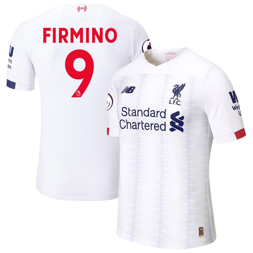 Roberto Firmino Liverpool New Balance 2019/20 Away Authentic Player Jersey – White