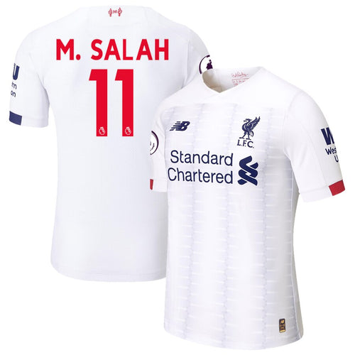 Mohamed Salah Liverpool New Balance 2019/20 Away Authentic Player Jersey – White