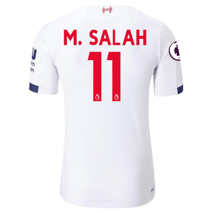 Mohamed Salah Liverpool New Balance 2019/20 Away Authentic Player Jersey – White