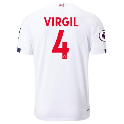 Virgil Van Dijk Liverpool New Balance 2019/20 Away Replica Player Jersey – White