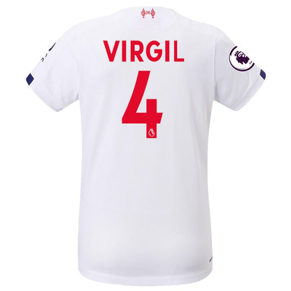 Virgil Van Dijk Liverpool New Balance Women's 2019/20 Away Replica Stadium Player Jersey – White
