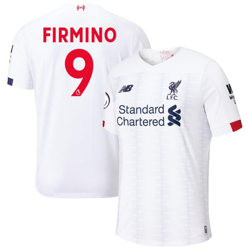 Roberto Firmino Liverpool New Balance Youth 2019/20 Away Replica Stadium Player Jersey – White