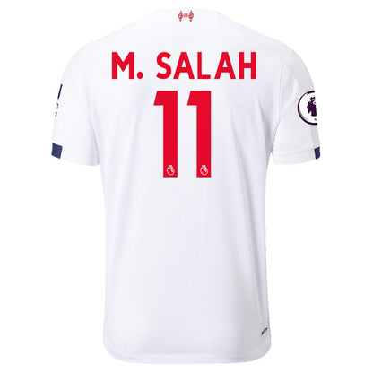 Mohamed Salah Liverpool New Balance Youth 2019/20 Away Replica Stadium Player Jersey – White