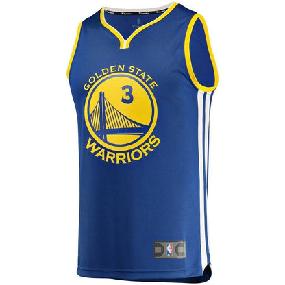 Jordan Poole Golden State Warriors 2019 NBA Draft First Round Pick Fast Break Replica Jersey Royal - Icon Edition