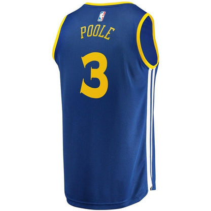 Jordan Poole Golden State Warriors 2019 NBA Draft First Round Pick Fast Break Replica Jersey Royal - Icon Edition