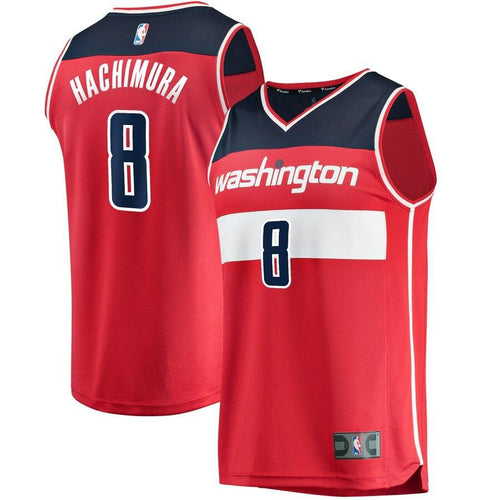 Rui Hachimura Washington Wizards Red 2019 NBA Draft First Round Pick Fast Break Replica Jersey - Icon Edition