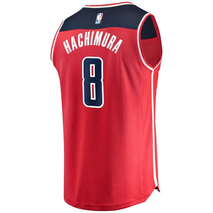 Rui Hachimura Washington Wizards Red 2019 NBA Draft First Round Pick Fast Break Replica Jersey - Icon Edition