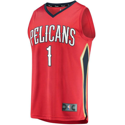 Zion Williamson New Orleans Pelicans 2019 NBA Draft First Round Pick Fast Break Replica Jersey - Icon Edition