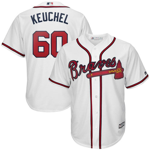 Dallas Keuchel 60 Atlanta Braves White Home Official Cool Base Player Jersey