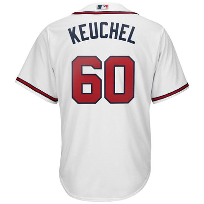 Dallas Keuchel 60 Atlanta Braves White Home Official Cool Base Player Jersey