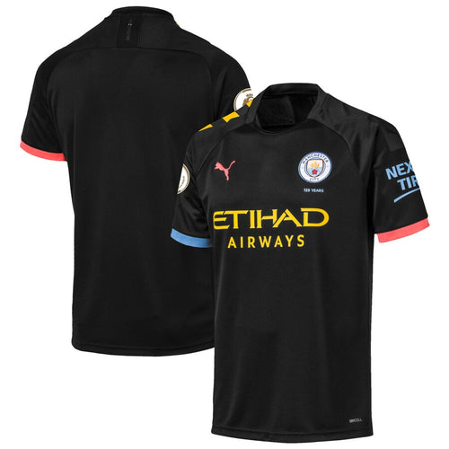 Manchester City Puma 2019/20 Away Replica Blank Jersey – Black