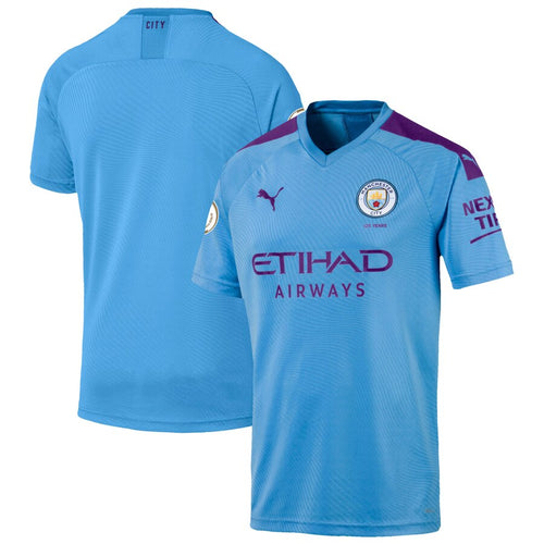 Manchester City Puma 2019/20 Home Replica Blank Jersey – Light Blue