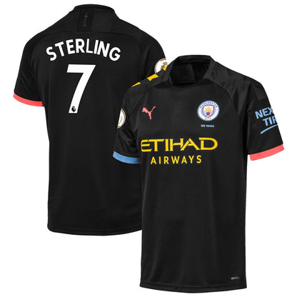 Raheem Sterling Manchester City Puma 2019/20 Away Replica Player Jersey – Black