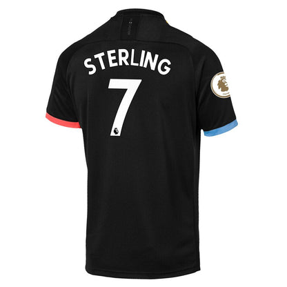 Raheem Sterling Manchester City Puma 2019/20 Away Replica Player Jersey – Black