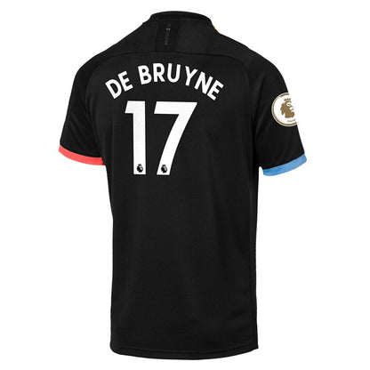 Kevin De Bruyne Manchester City Puma 2019/20 Away Replica Player Jersey – Black