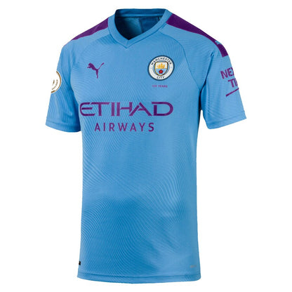 Raheem Sterling Manchester City Puma 2019/20 Home Authentic Player Jersey – Light Blue