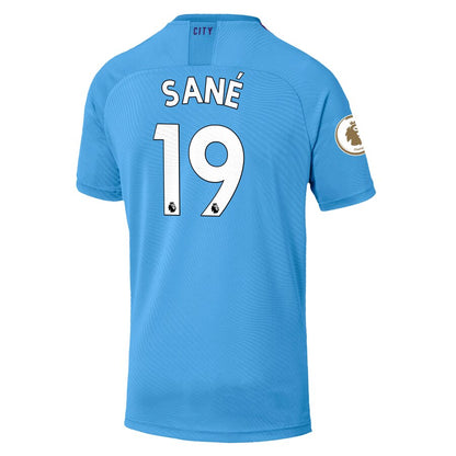 Leroy Sané Manchester City Puma 2019/20 Home Authentic Player Jersey – Light Blue