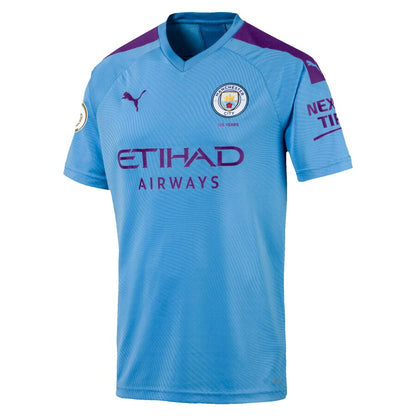 David Silva Manchester City Puma 2019/20 Home Replica Player Jersey – Light Blue
