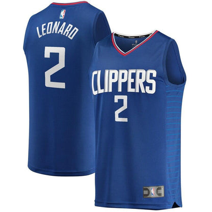 Kawhi Leonard LA Clippers 2019/20 Fast Break Replica Jersey Blue – Icon Edition