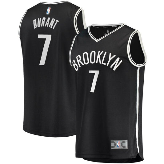 Kevin Durant Brooklyn Nets Black 2019/20 Fast Break Replica Jersey – Icon Edition