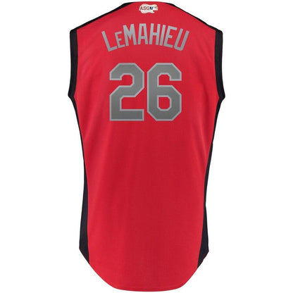 DJ LeMahieu American League Red 2019 MLB All-Star Game Workout Player Jersey