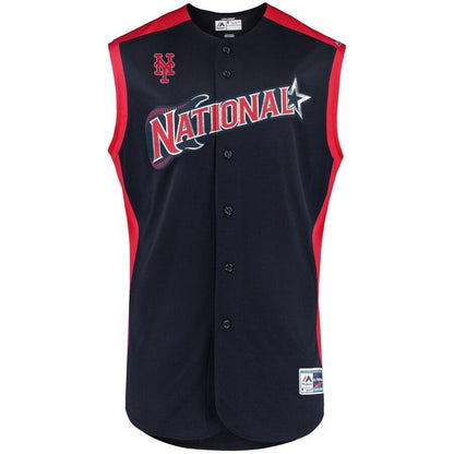 Jeff McNeil 6 National League Navy/Red 2019 MLB All-Star Game Workout Player Jersey