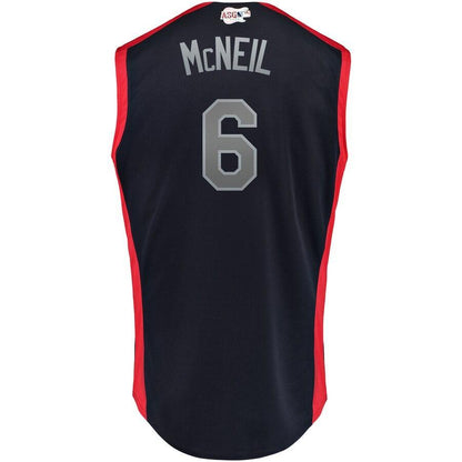 Jeff McNeil 6 National League Navy/Red 2019 MLB All-Star Game Workout Player Jersey