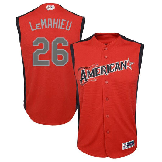 DJ LeMahieu 26 American League Youth Red 2019 MLB All-Star Game Player Jersey