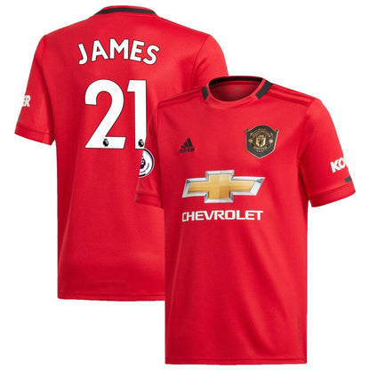 Daniel James Manchester United adidas Youth 2019/20 Home Replica Player Jersey – Red