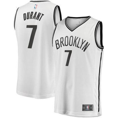 Kevin Durant Brooklyn Nets 2019/20 Fast Break Replica Player Jersey White - Association Edition