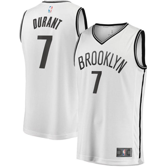 Kevin Durant Brooklyn Nets 2019/20 Fast Break Replica Player Jersey White - Association Edition