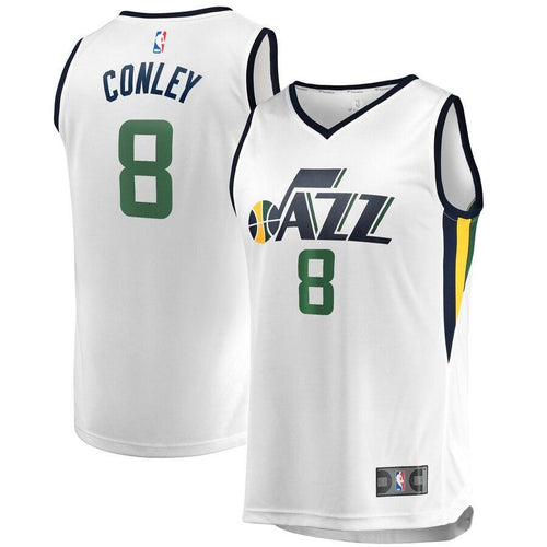 Mike Conley Utah Jazz White Fast Break Replica Jersey – Association Edition